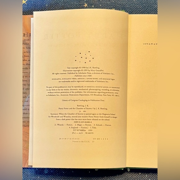 Rare 1998 Harry Potter and The Chamber of Secrets First Edition Hardback - Picture 6 of 14